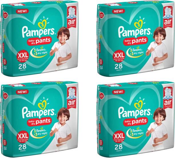 Pampers BABY DRY PANTS, SIZE XXL, 28 Pcs PACK FOR BABY ...