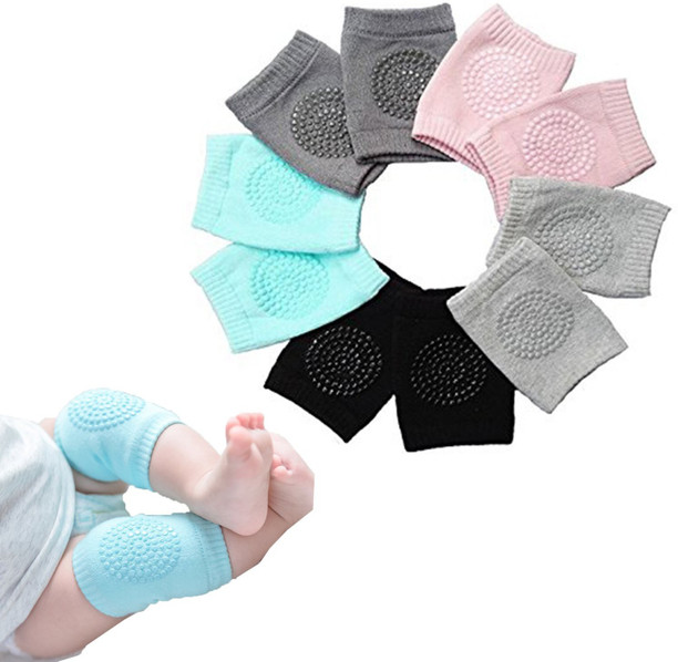 Baby Knee Pads,Crawling Anti-Slip Leg Pad 3 Pairs Baby Toddlers Kneepads Unisex Soft Cotton Breathable Crawling Safety Protector for 0-24 Months