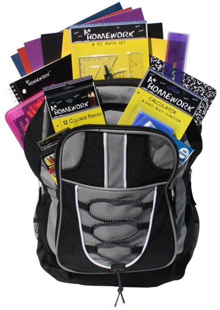 pre filled school backpacks