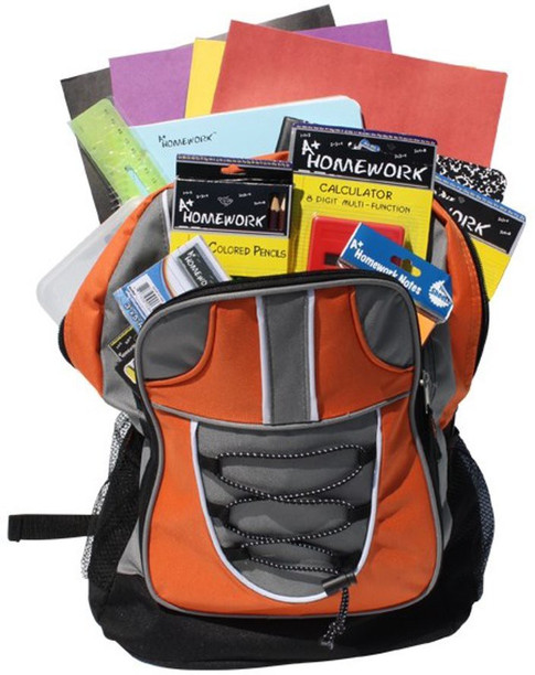 pre filled school backpacks