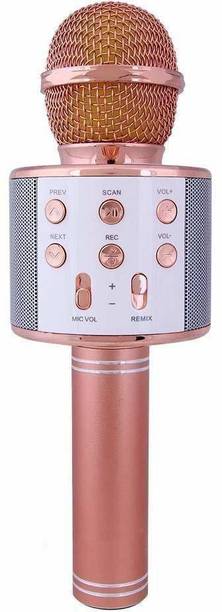 Top headset cable cheap price 5stars Flipkart in India 90 rivansh round Wireless Mike Multi-function Bluetooth Microphone Wireless Microphone (Multicolor) multi-functional mike