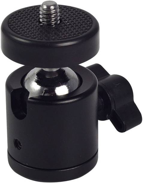 Top Headset Parts cheap price 5stars Flipkart in India 41 Like Star Swivel 1/4" Screw Tripod Ball Head Bracket Holder Mount Ballhead for DSLR Camera Tripod Ball Head