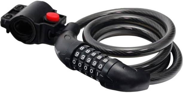 Bulfyss Combination Cycle Cable Lock (Black, Coated Finish) Cycle Lock