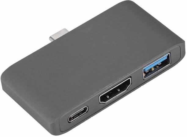 Bhavi Type-C USB Hub, 3 in 1 USB Adapter Charging Docki...