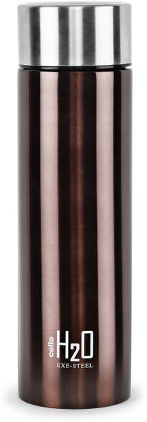 cello Stainless Steel H2O Bottle, 1000 ml, Brown 1000 ml Flask