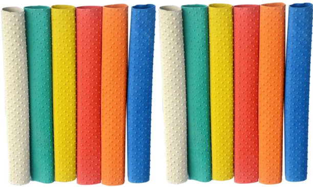 New 12 Cricket Bat Rubber Grip Plain Spare Replacement Handle Coloured Grips