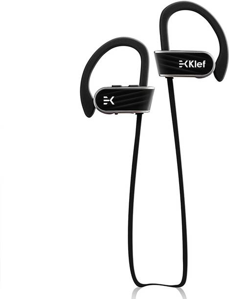 Top Headset Ear Hook cheap price 5stars Flipkart in India 46 Klef X2 Wireless Bluetooth Earphones/Headset with mic and Carry Pouch Bluetooth Headset