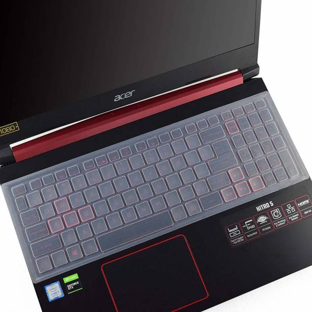 Saco Clear Keyboard Silicon Protector Ultra Thin Cover Clear Keyboard Silicon Protector Ultra Thin Cover for 15.6" Acer Nitro 5 AN515-54-54W2, AN515-54-51M5,17.3" Acer Nitro 5 AN517-51,AN715-51 Gaming Laptop Keyboard Skin