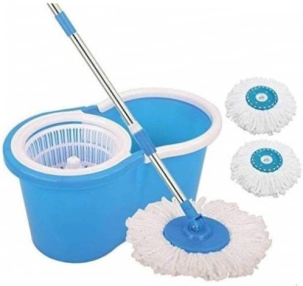 PreeX Bucket Mop - 360 Degree Self Spin Wringing With 2 Super Absorb Wet & Dry Mop