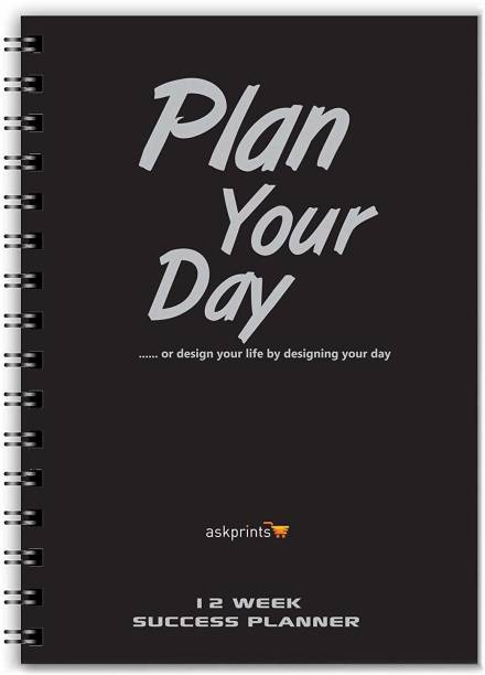 Askprints "Plan Your Day" The High Performance Success Planner for #Entrepreneur #Students #Employees A5 Planner Yes 180 Pages