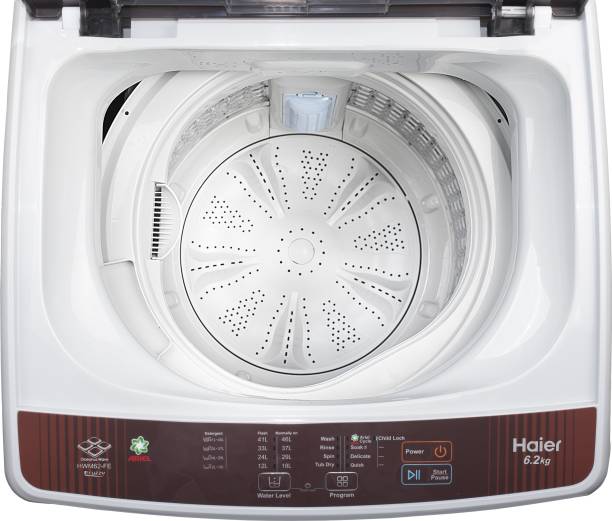 Haier 6.2 kg with Ariel Wash Feature Fully Automatic Top Load Brown, Grey