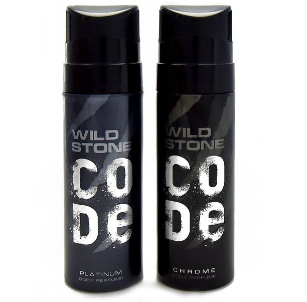 Wild Stone Code Chrome & Platinum Deodorant Spray  -  For Men