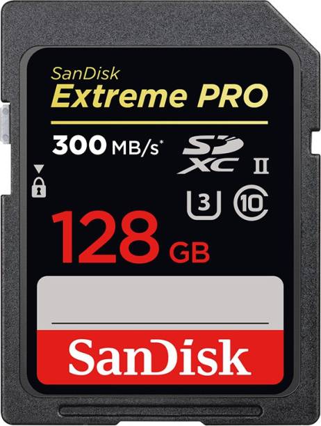 SanDisk Extreme Pro 128 GB SDXC Class 10 300 Mbps  Memory Card