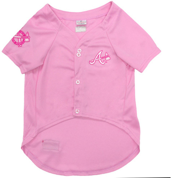 pink braves jersey