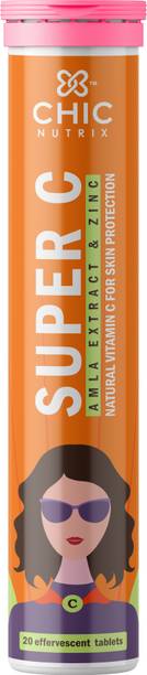 Chicnutrix Super C – Vitamin C Effervescent – 1000mg Amla, Zinc – Immunity & Skin Protection