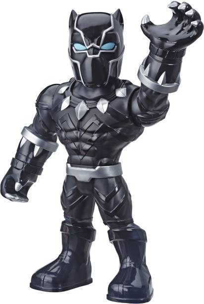SUPER HERO ADVENTURES Playskool Heroes Marvel Mega Mighties Black Panther Collectible 10-Inch Action Figure, Toys for Kids Ages 3 and Up