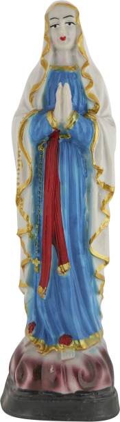 Delhi Gift House Mother Mary Statue Idol for Home and Office Decorative Assembled 18 cm Pack of 1