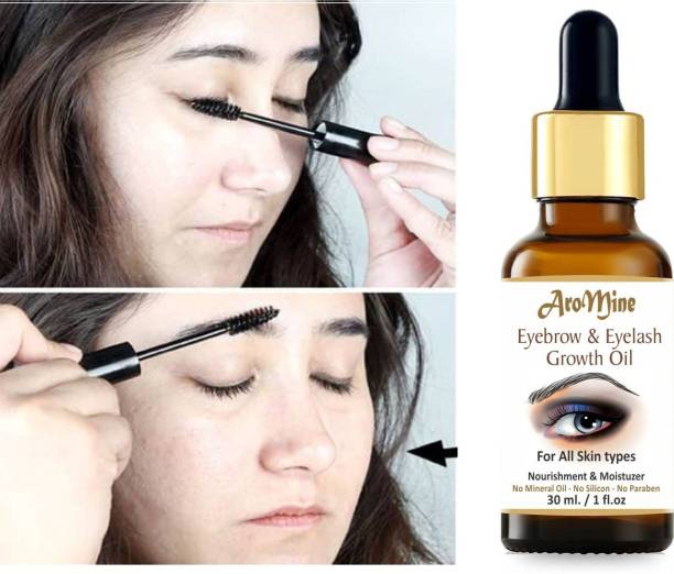 AroMine Eyebrow Growth & Care Oil 100% Natural for Beautiful & Thick Eyebrows 30 ml