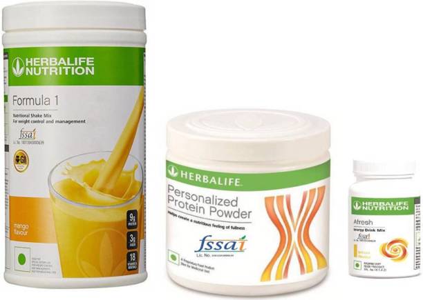 HERBALIFE Nutrition Combo F1 Mango Shake, Protein 200 GM & Afresh Lemon Protein Blends