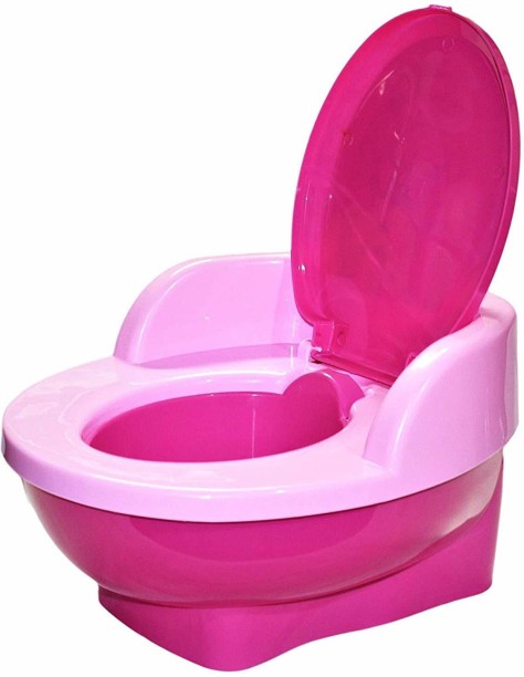 BC XHT Training Toilet Seat Chair For Toddler Boys kids Girls w/Flushing Sound Handle Pink 