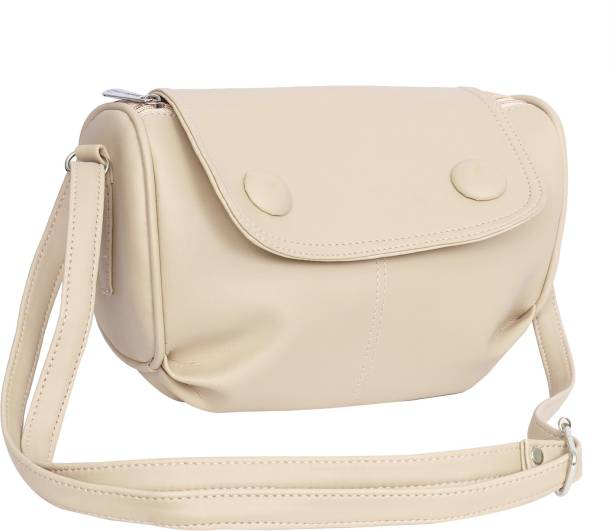 Leather Land Beige Sling Bag Gorgeous sling in Half white