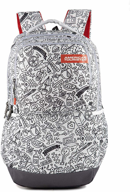 american tourister back to school backpack woodle 01 grey hippo