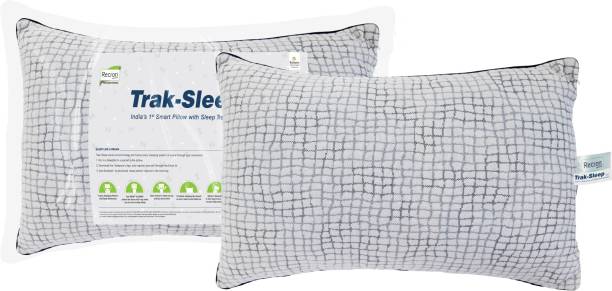 RECRON CERTIFIED TrakSleep Microfibre Solid Sleeping Pillow Pack of 1