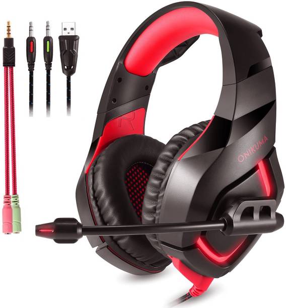 Top Headset Under 1500 cheap price 5stars Flipkart in India 105 Onikuma K1B Wired Gaming Headset