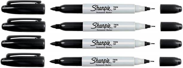 Sharpie 32001 Twin Tip Permanent Markers, Fine & Ultra ...