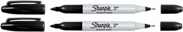 Sharpie Twin Tip Permanent Markers, Fine & Ultra Fine, ...