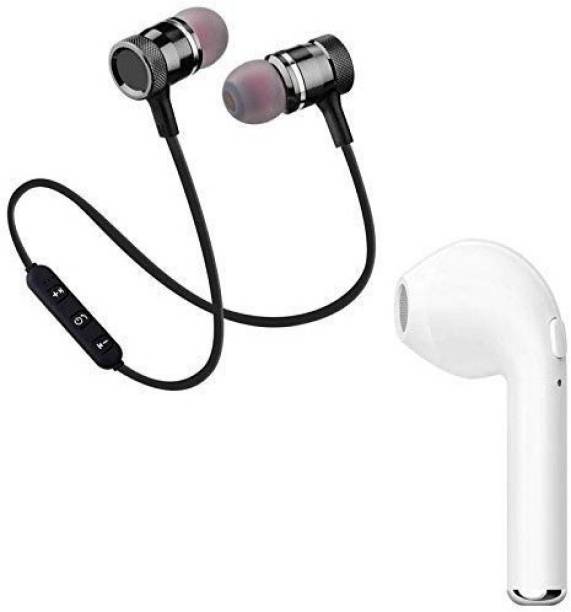 THE MOBILE POINT I7WS STREO BLUETOOTH WITH MAGNET HEADOPHONE COMBO PACK Bluetooth Headset