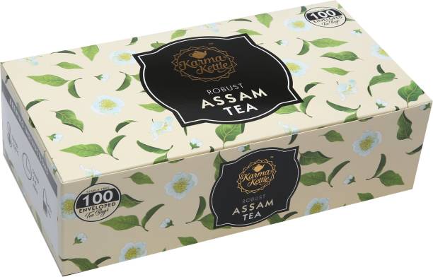 Karma Kettle Robust Assam Tea Assorted Black Tea Bags Box