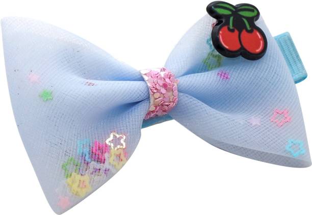 Jewelz bow shaped hair clip with multi shiny stars for kids Hair Clip