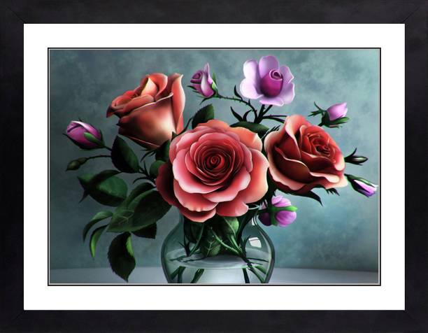 5 Size Colorful Flower Vase 3d Acrylic Decoration Wall Sticker Diy
