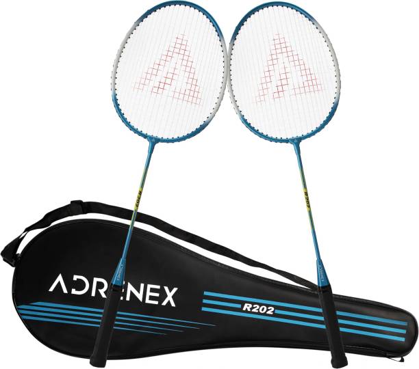 Adrenex by Flipkart R202 Combo White, Blue Strung Badminton Racquet