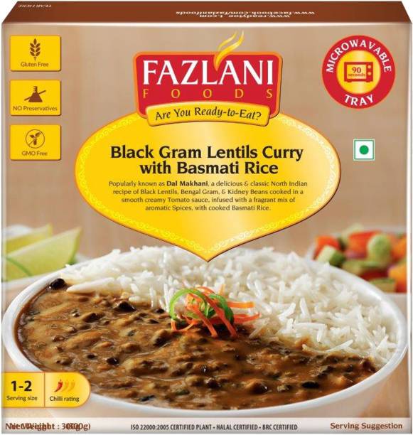 FAZLANI FOODS Ready to Eat Dal Makhani with Basmati Rice (300gm) 300 g
