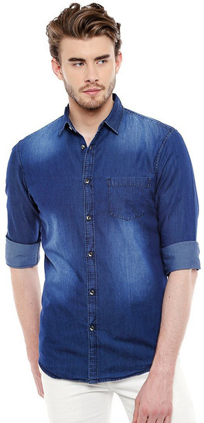 denim shirt for men flipkart