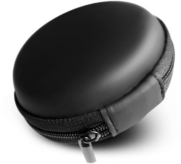 Vatsin Leather Zipper Headphone Pouch