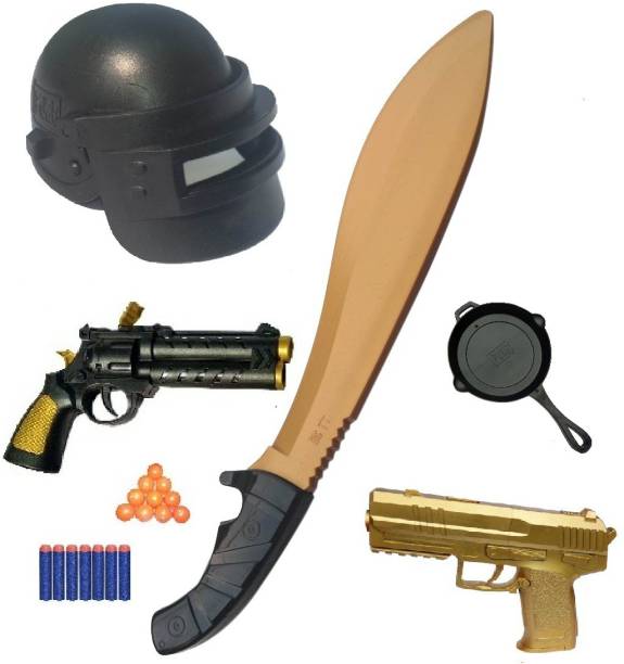 IndusBay Mode Pistol Gun PUBG Helmet & Machete Armor Se...