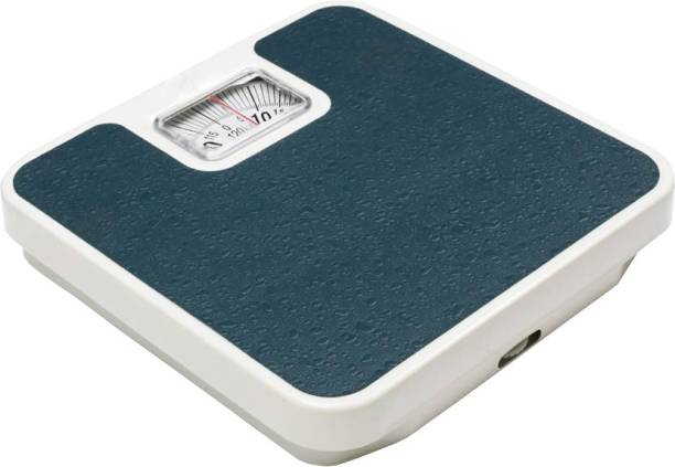 NIVAYO Analog Weight Machine For Human Body, Capacity 120Kg Mechanical Manual Analog Weighing Scale Weighing Scale (BLUE) TM-33,Iron Analog Weighing Scale (Blue, White) Weighing Scale