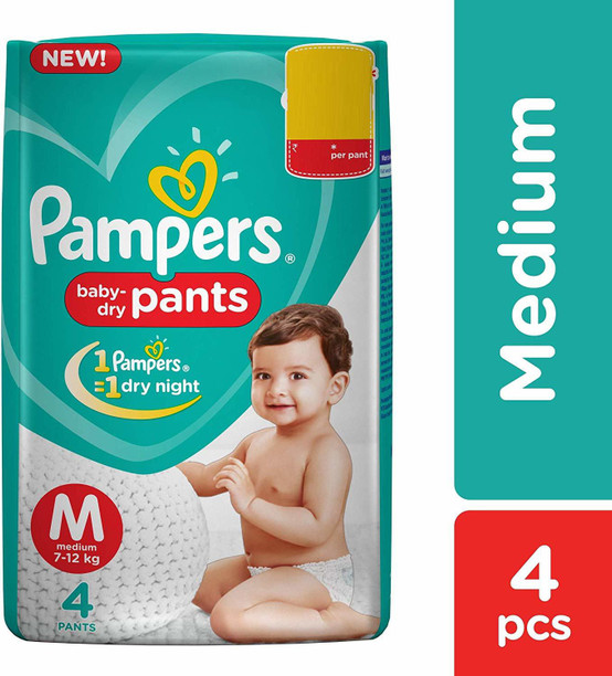 flipkart pampers medium pants
