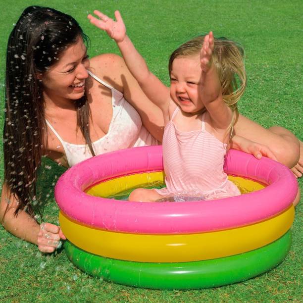 PRAYOSHA ENTERPRISE Bath tube for kids swimming tube for kids Multicolor 2 Feet Alcove Bathtub