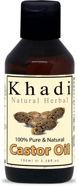 khadi natural herbal Pure and Natural Castor Oil 100 ml Hair Oil