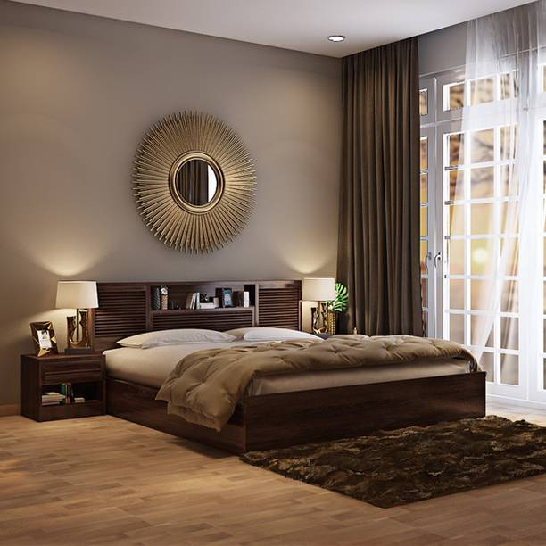 Queen Beds At Flipkart Home Furniture - Okinawa Queen Size Bed With Headboard Storage In Coffee Finish By Mintwud Queen Beds At Flipkart Home Furniture - Okinawa Queen Size Bed With Headboard Storage In Coffee Finish By Mintwud