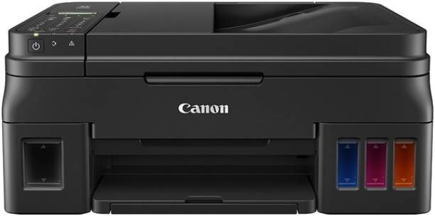 Canon Pixma G4010 All in One Inkjet Printer Multi-function WiFi Color Inkjet Printer (Color Page Cost: 0.21 Rs. | Black Page Cost: 0.08 Rs. | Borderless Printing)