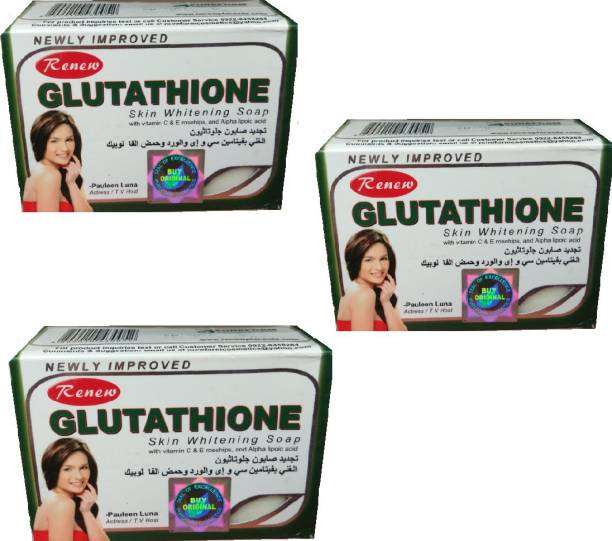 RENEW Glutathione Anti Wrinkle Soap(Pack Of 3)