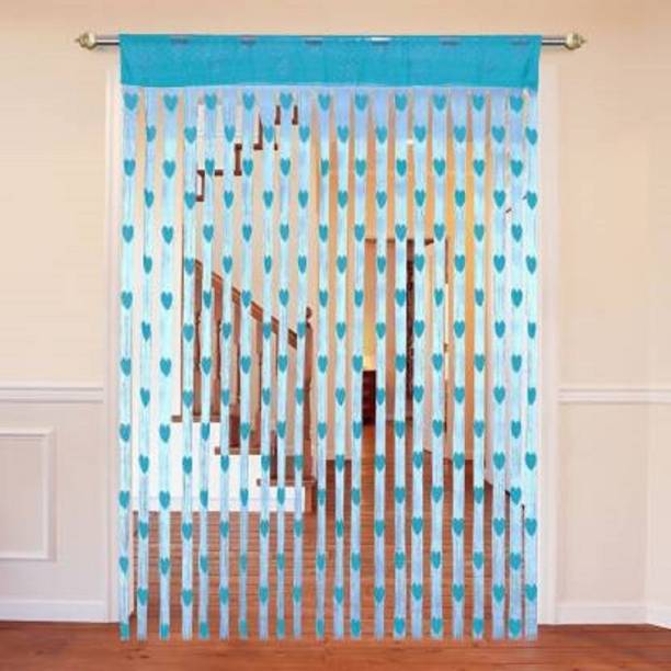 Qplus 214 cm (7 ft) Net, Polyester Door Curtain Single Curtain