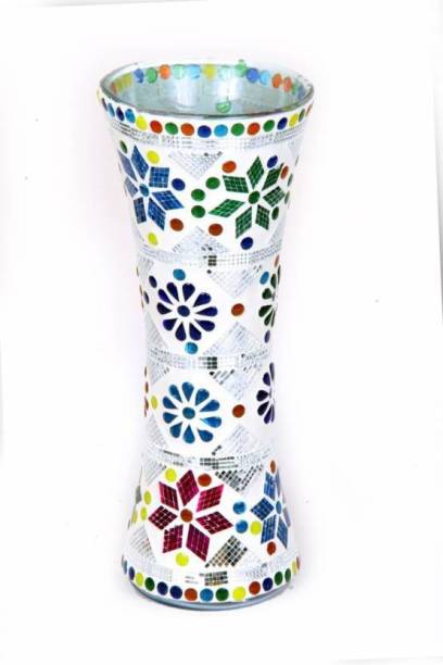 AFAST Designer Hand Decorative Glass Table Top Flower Pot Vase In New Shape Art -H15 Glass Vase
