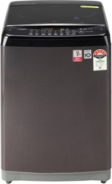 LG 8 kg with Auto Pre Wash, Smart Diagnosis, Smart Closing Door and 10 Water Levels Fully Automatic Top Load Black