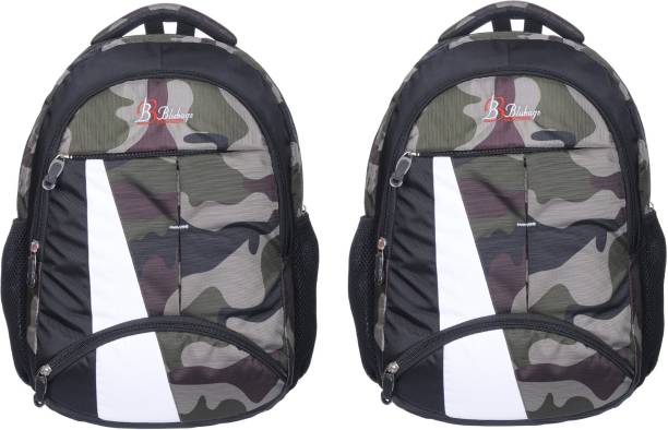 blubags Military Print ultra light weight school bag Waterproof School Bag School Bag